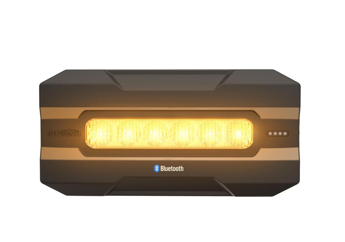 BLITZLICHT GOLD/BLAUE LEUCHTE AUF BATTERIE 6 LED